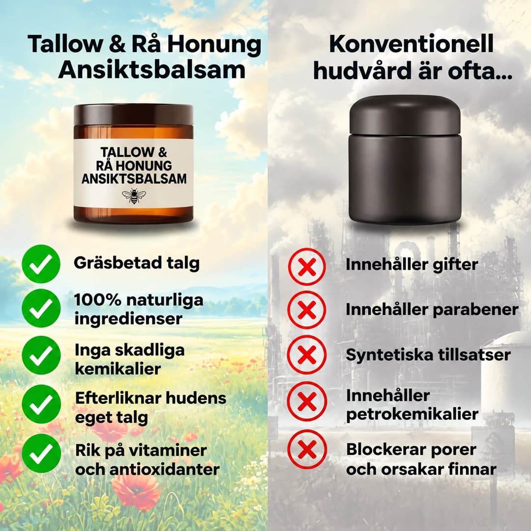 Jämförelse: naturlig balsam mot konventionell hudvård