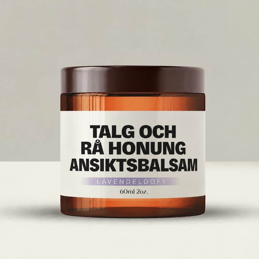 Ansiktsbalsam med talg & rå honung – burk