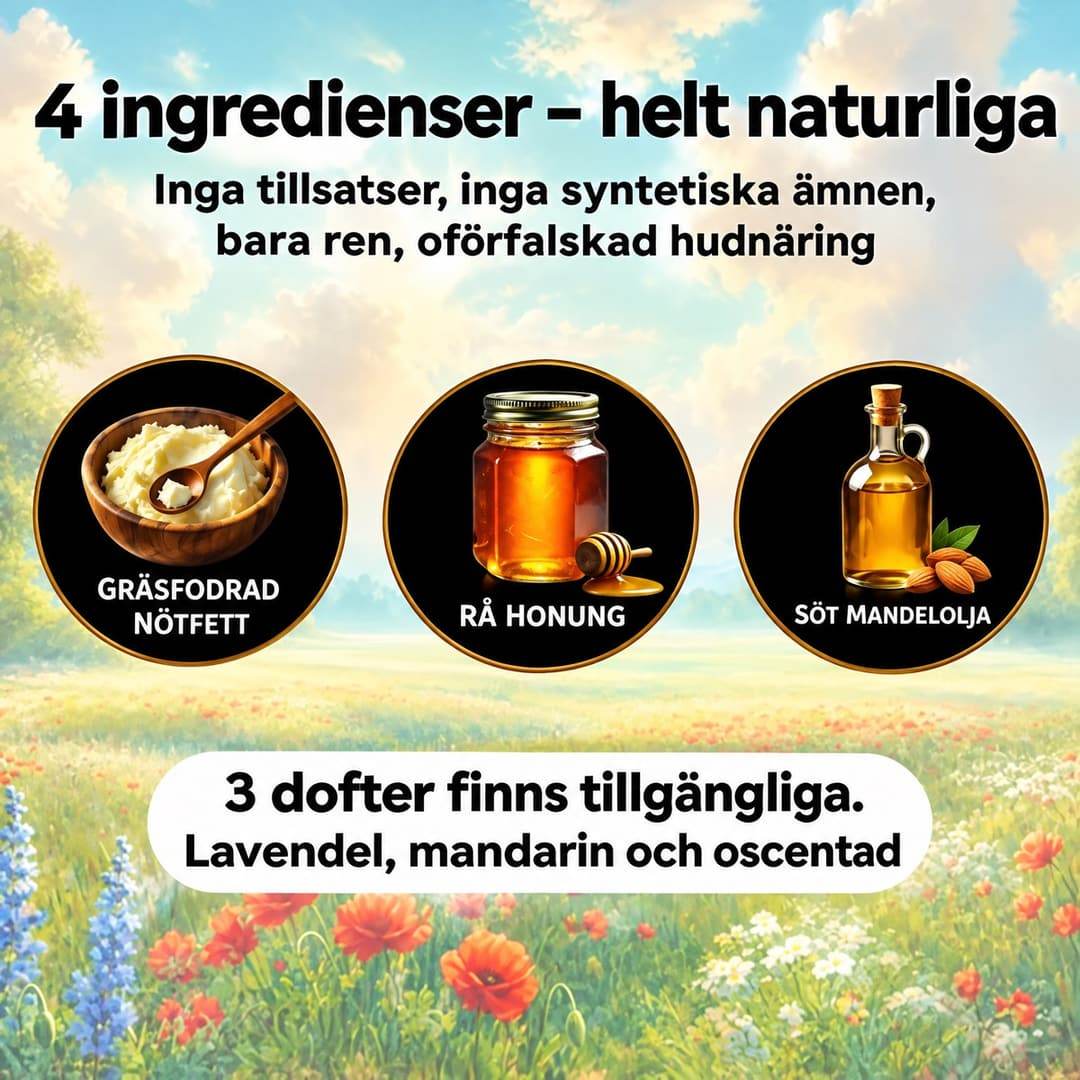 4 ingredienser – helt naturliga