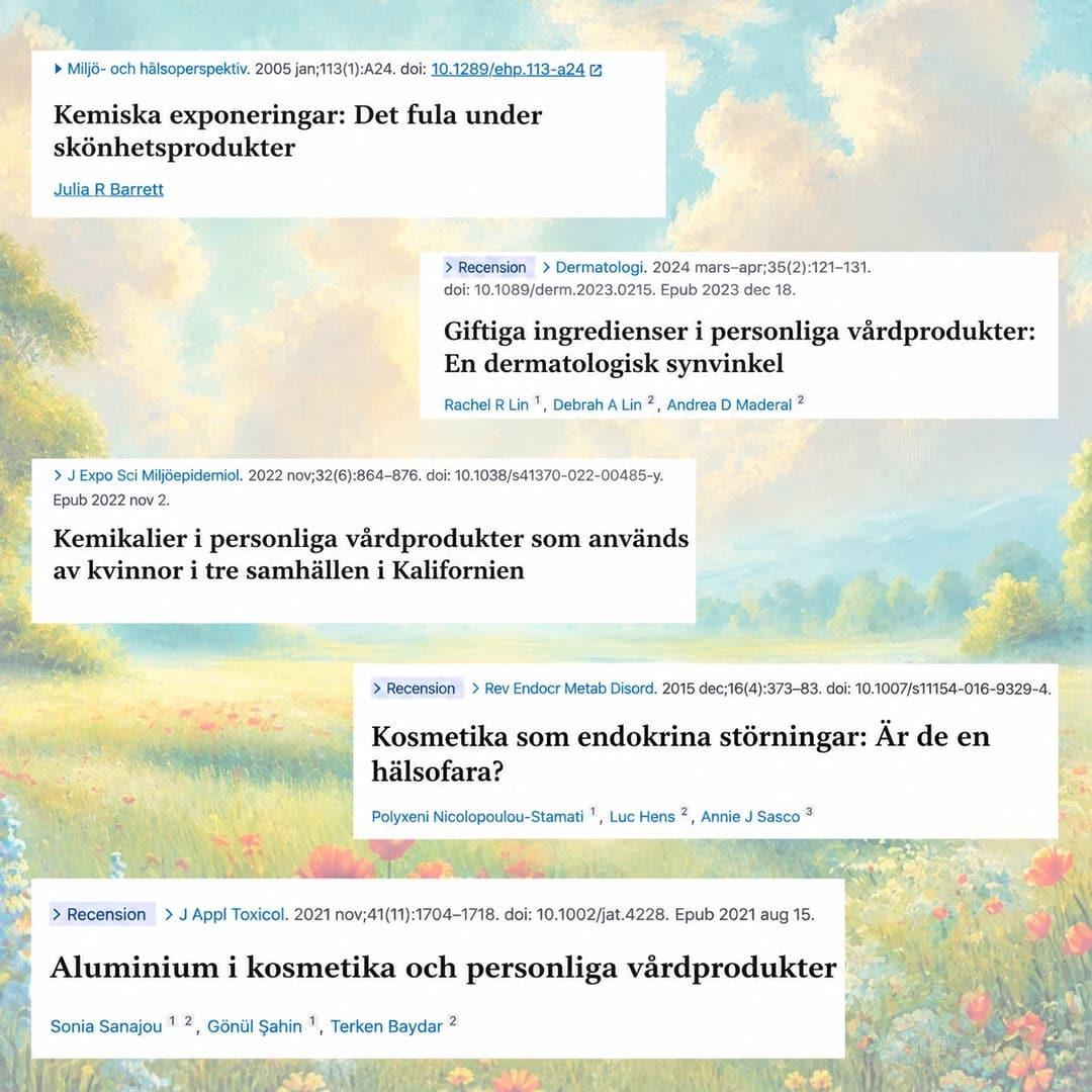 Forskning om kemikalier i personliga vårdprodukter